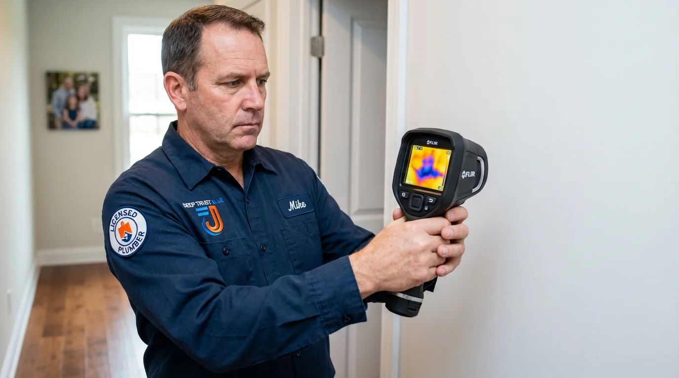 Thermal imaging leak detection by Johns Plumbing LLC in Smithfield